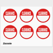 Clearance Retail Stickers (Vel)
