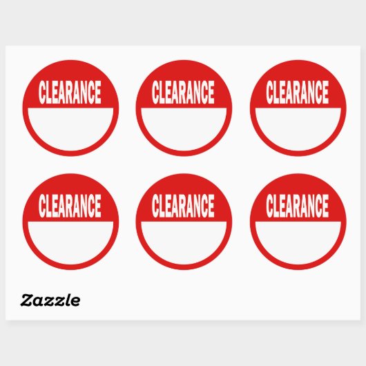 Clearance Retail Stickers (Vel)