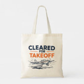Cleared For Takeoff Piloot Tote Bag (Achterkant)