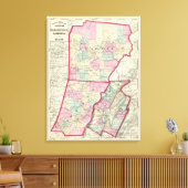Clearfield, Cambria, provincie Blair Canvas Afdruk (Insitu (Woonkamer))