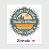 Clearfield township, Pennsylvania Sticker (Vel)