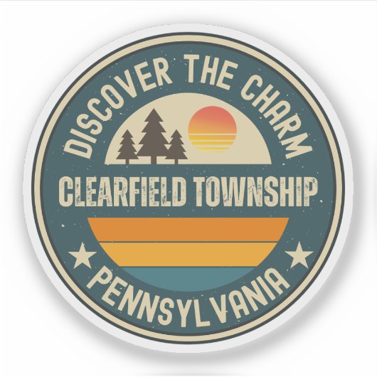 Clearfield township, Pennsylvania Sticker (Voorkant)