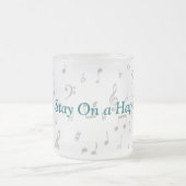 ClearGlassMusicNoteMug-pas aan Matglas Koffiemok (Center)