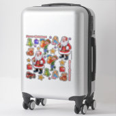 Cleari vinyl stickers set kerstkarakters (Koffer)