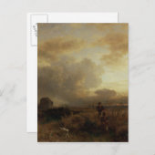 Clearing Thunderstorm in het platteland, 1857 Briefkaart (Voorkant / Achterkant)