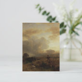 Clearing Thunderstorm in het platteland, 1857 Briefkaart (Staand voorkant)