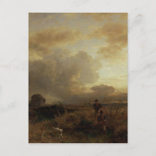 Clearing Thunderstorm in het platteland, 1857 Briefkaart