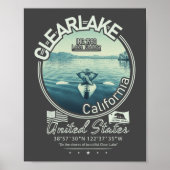 CLEARLAKE CALIFORNIA - MOUNT KONOCTI POSTER (Voorkant)