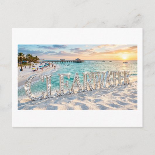 Clearwater Beach Ansichtkaart Briefkaart (Voorkant)