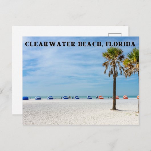 Clearwater Beach, Briefkaart van Florida (Voorkant / Achterkant)