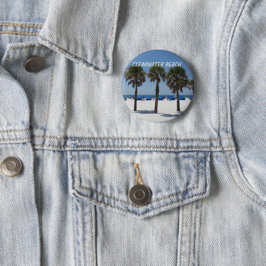 Clearwater Beach, Button van Florida (In situ)
