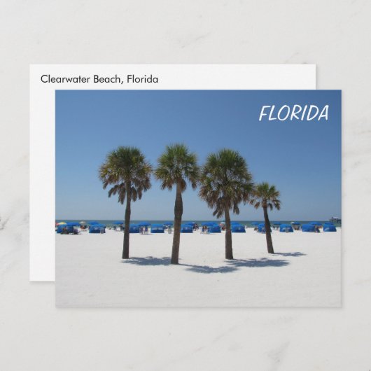 Clearwater Beach FL Briefkaart (Voorkant / Achterkant)