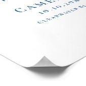 Clearwater Beach FL Kaart Trouwen Gastboek Poster (Hoek)