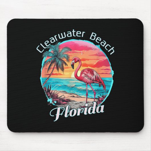 Clearwater Beach Florida Beach Flamingo Tropical S Muismat (Voorkant)
