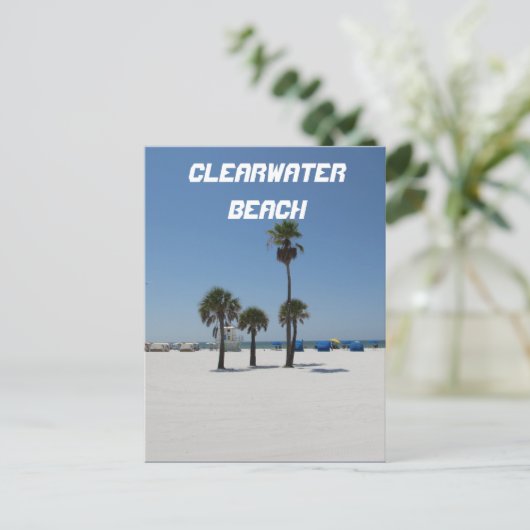 Clearwater Beach Florida Briefkaart (Staand voorkant)