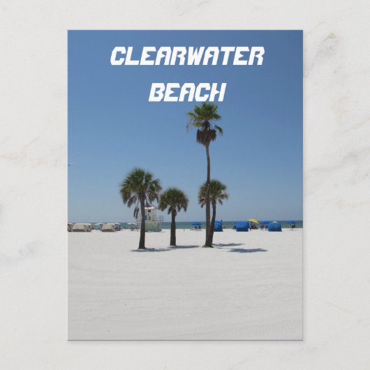 Clearwater Beach Florida Briefkaart (Voorkant)