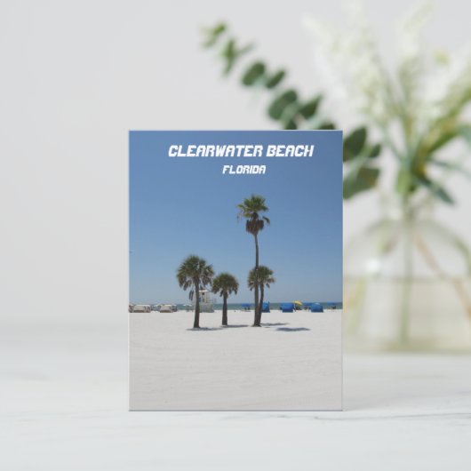 Clearwater Beach Florida Briefkaart (Staand voorkant)