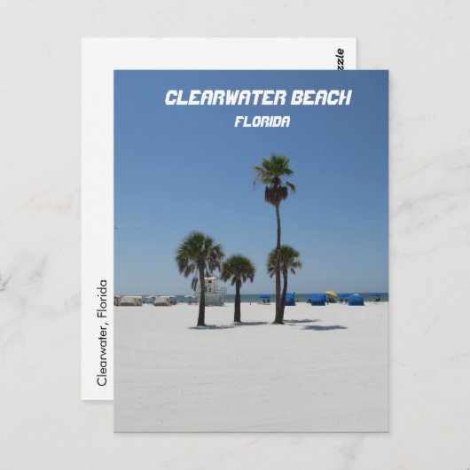 Clearwater Beach Florida Briefkaart (Voorkant / Achterkant)