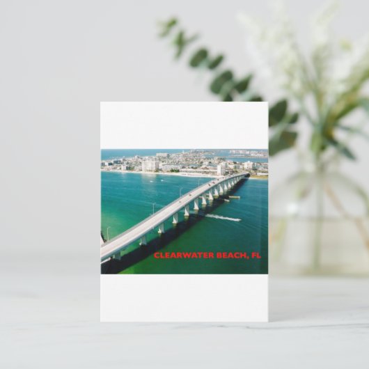 CLEARWATER BEACH FLORIDA BRIEFKAART (Staand voorkant)