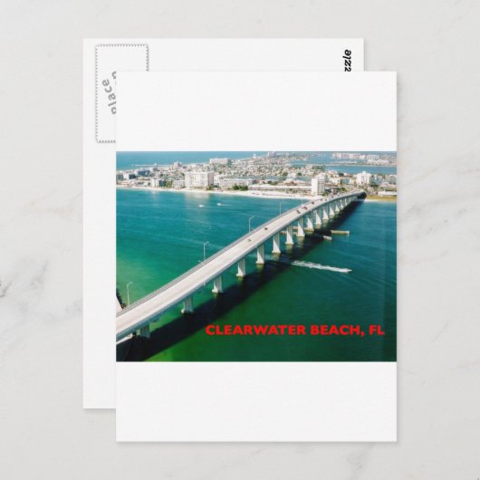 CLEARWATER BEACH FLORIDA BRIEFKAART (Voorkant / Achterkant)