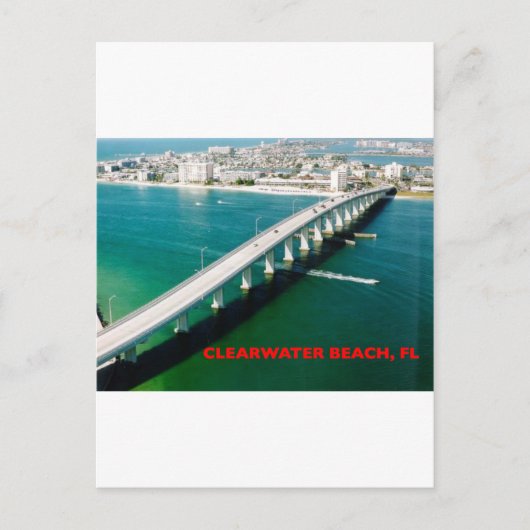 CLEARWATER BEACH FLORIDA BRIEFKAART (Voorkant)