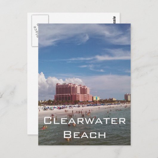 Clearwater Beach Florida Briefkaart (Voorkant / Achterkant)