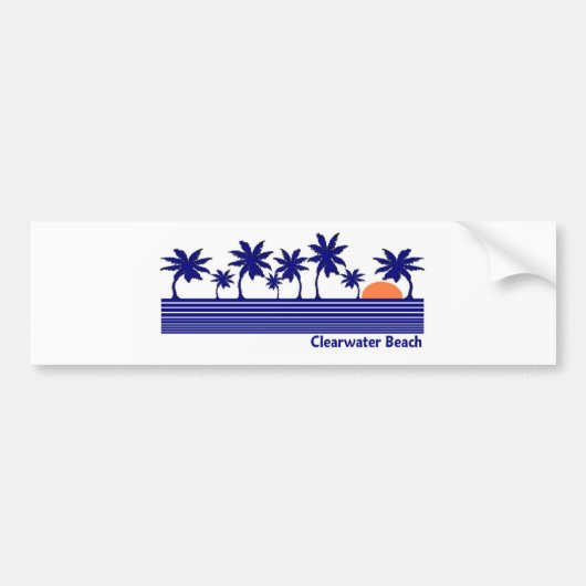Clearwater Beach, Florida Bumpersticker (Voorkant)