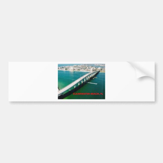 CLEARWATER BEACH FLORIDA BUMPERSTICKER (Voorkant)