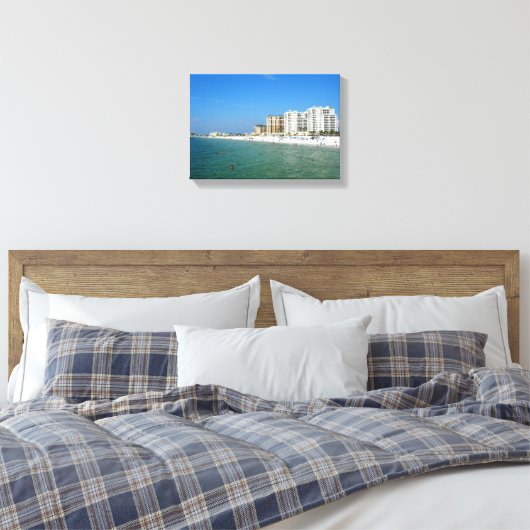 Clearwater Beach, Florida Canvas Afdruk (Insitu (Slaapkamer))