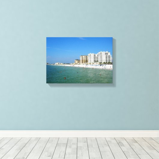 Clearwater Beach, Florida Canvas Afdruk (Insitu (Houten vloer))