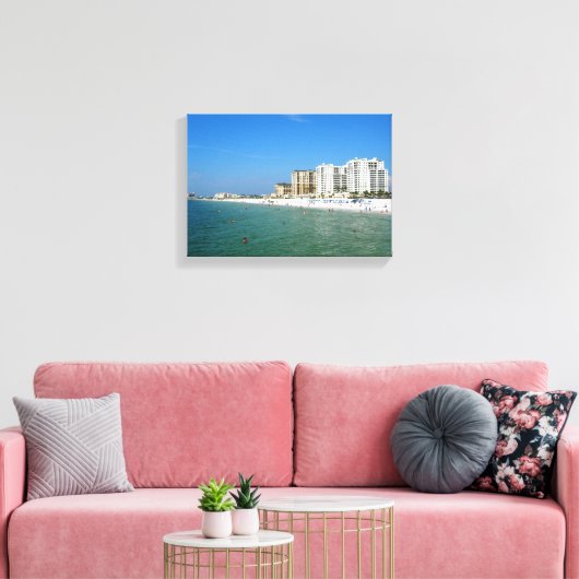 Clearwater Beach, Florida Canvas Afdruk (Insitu (Woonkamer))