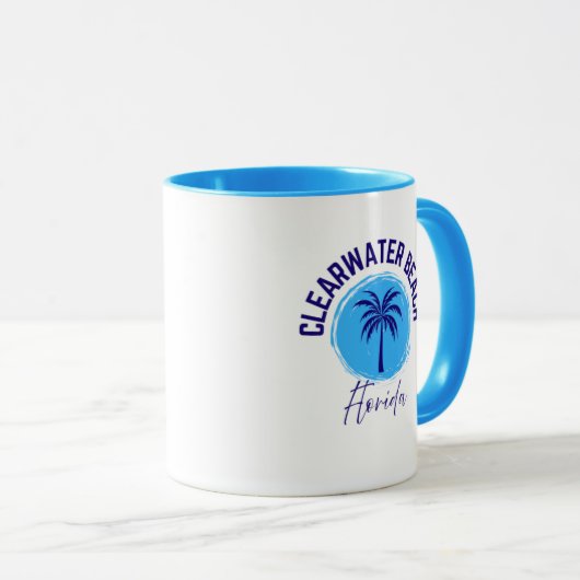 Clearwater Beach Florida Coffee Mug Mok (Voorkant rechts)