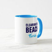 Clearwater Beach Florida Coffee Mug Mok (Voorkant rechts)