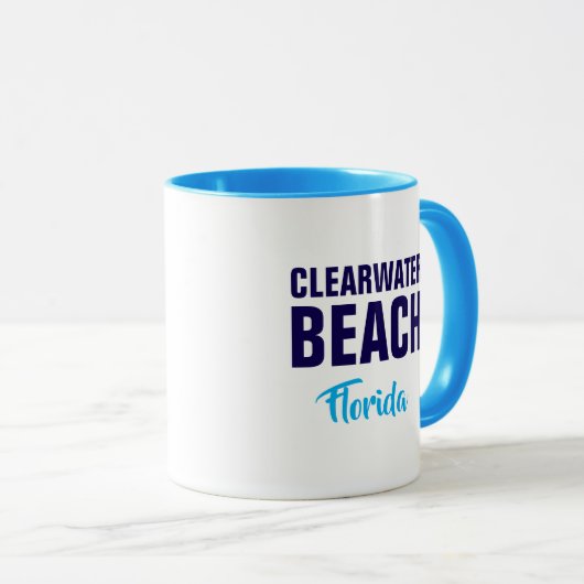 Clearwater Beach Florida Coffee Mug Mok (Voorkant rechts)