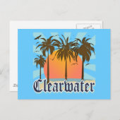 Clearwater Beach Florida FLA Briefkaart (Voorkant / Achterkant)