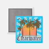 Clearwater Beach Florida FLA Magneet (Voorkant / Achterkant)