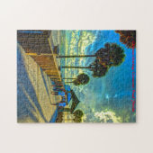 Clearwater Beach Florida. Kerstgroeten Legpuzzel (Horizontaal)