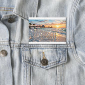 Clearwater Beach Florida Knop Button (Insitu)
