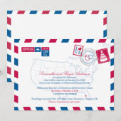 Clearwater Beach Florida Luchtpost Huwelijksrecept Kaart (Voorkant / Achterkant)