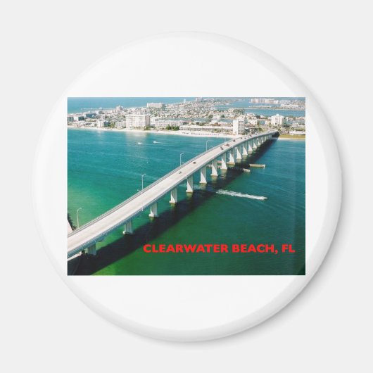 CLEARWATER BEACH FLORIDA MAGNEET (Voorkant)