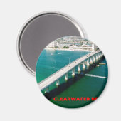 CLEARWATER BEACH FLORIDA MAGNEET (Voorkant / Achterkant)