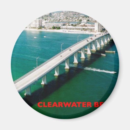 CLEARWATER BEACH FLORIDA MAGNEET (Voorkant)
