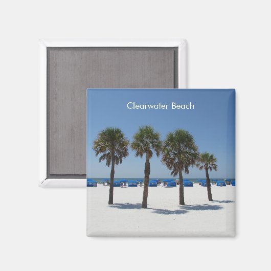 Clearwater Beach, Florida Magnet (Voorkant / Achterkant)