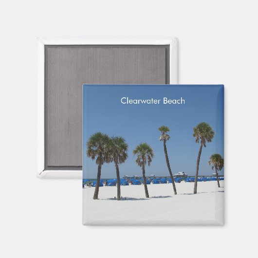 Clearwater Beach, Florida Magnet (Voorkant / Achterkant)