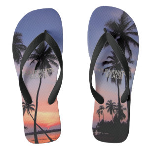 Clearwater Beach Florida paar teenslippers