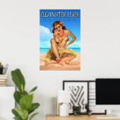 Clearwater Beach Florida Reisposter Zee Arend Poster (Thuiskantoor)