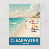Clearwater Beach Florida Reizen Briefkaart (Voorkant)