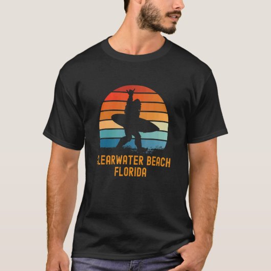 Clearwater Beach Florida Sasquatch Souvenir T-shirt (Voorkant)