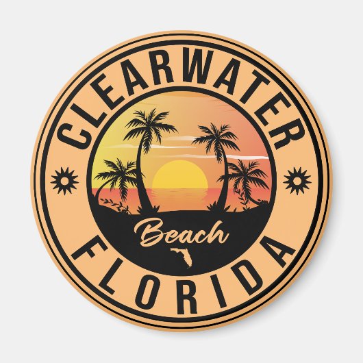 Clearwater Beach Florida  Souvenirs Magneet (Voorkant)