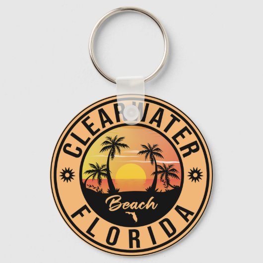 Clearwater Beach Florida  Souvenirs Sleutelhanger (Voorkant)